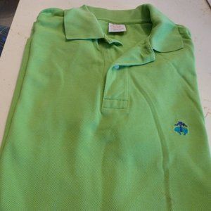 Brooks Brothers Men's Polo Shirt 1818 Performance Slim Fit-Green-Small